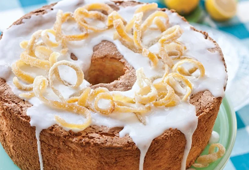 Lemon Angel Food Cake