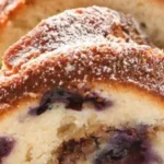 berry coffee cake with sour cream