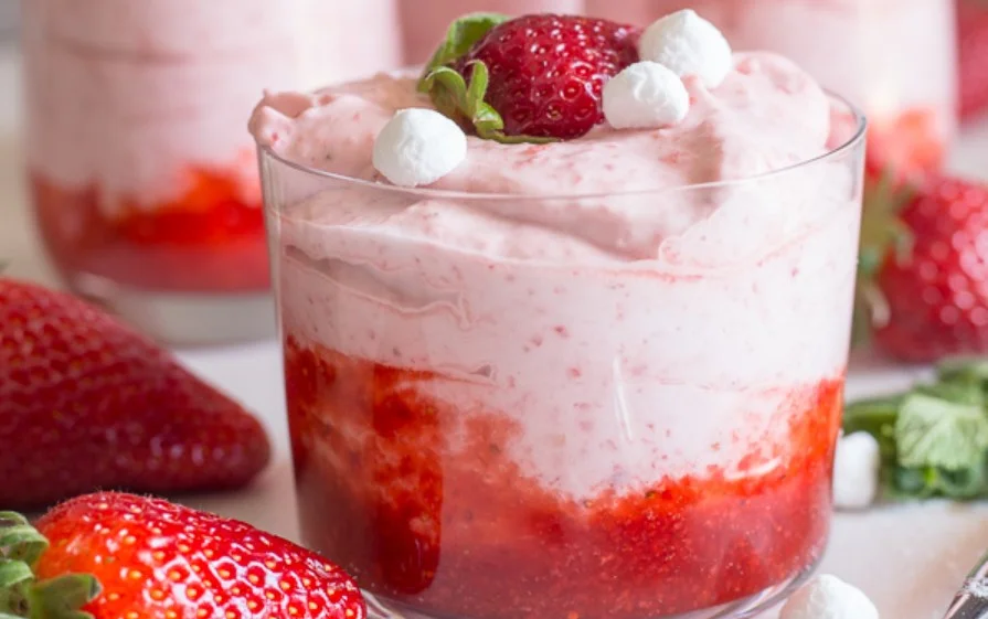 strawberry mousse