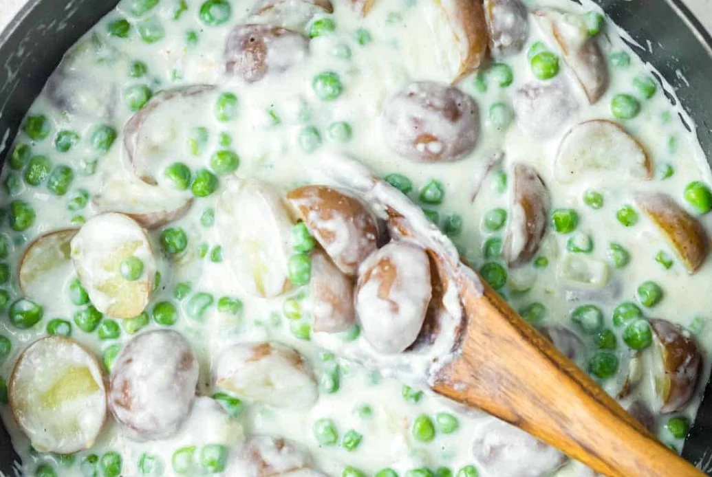 Cream Peas And Potatoes Recipe