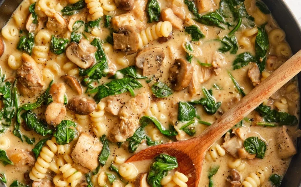 Creamy Chicken And Mushroom Pasta Recipe